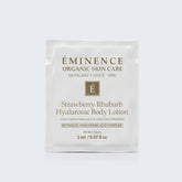 Eminence Organics Strawberry Rhubarb Hyaluronic Body Lotion Card Sample